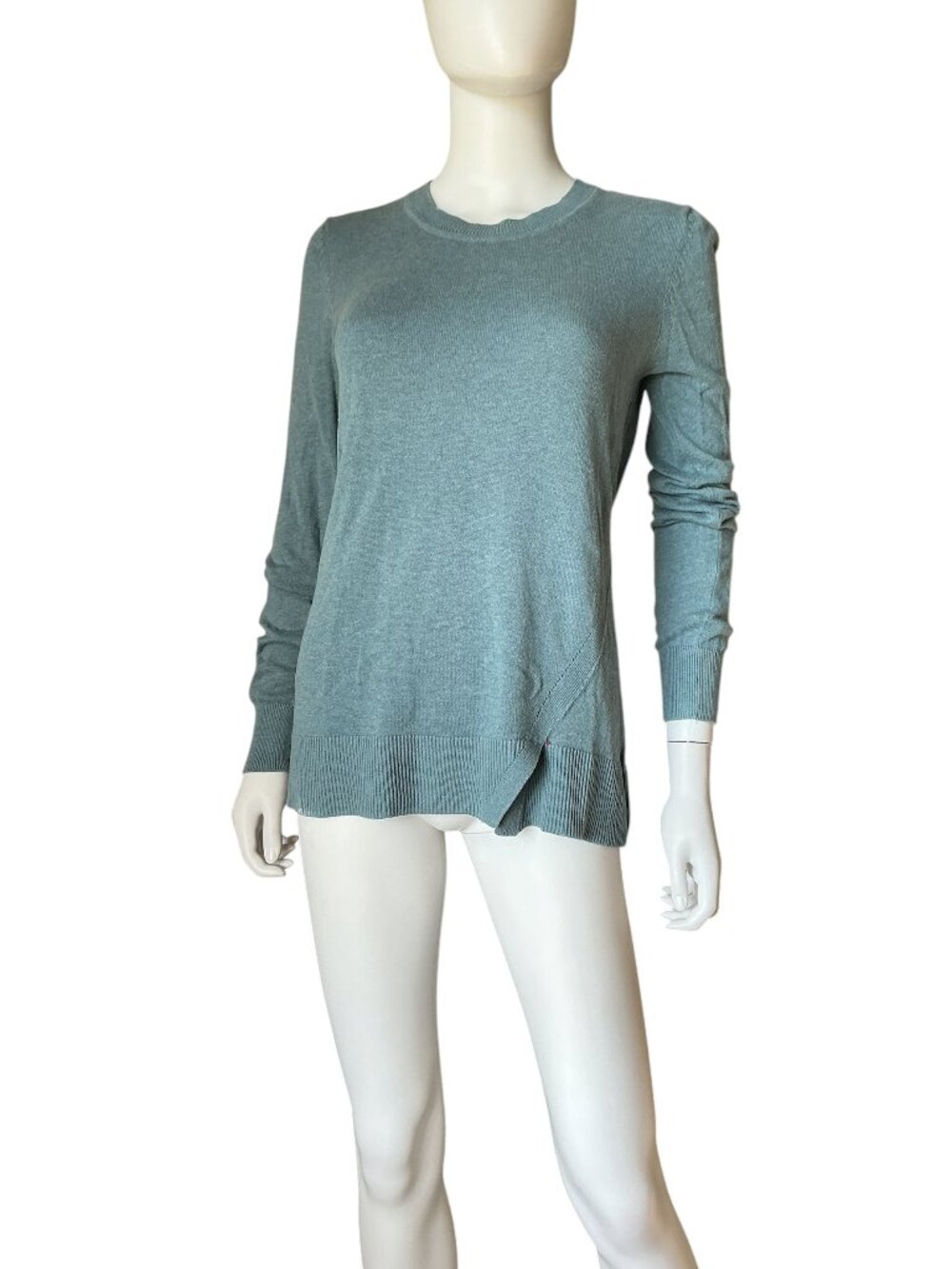 Prana Ansleigh Sweater Blue Front Split XS